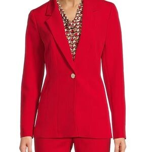 Anne Klein Vibrant Red Women's Suit Jacket